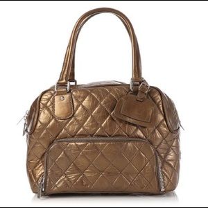 Chanel Satchel Bag - Large Bronze Quilted